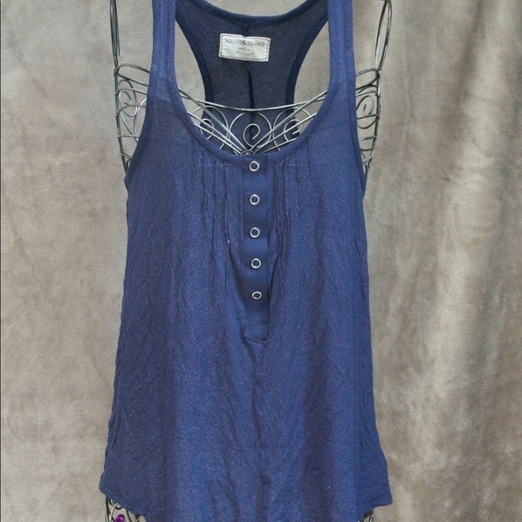 Sound & matter size L navy glitter tank top - Picture 2 of 4